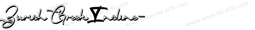 Zurich Greek Incline字体转换